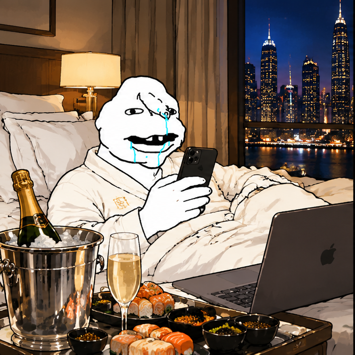 Kimchi Retarded in a luxury hotel overlooking a city